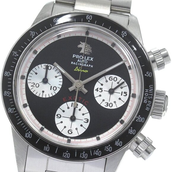 PRO-LEX racing rough dino Chronograph black Dial Automatic Men's Watch_831353 - Picture 1 of 8